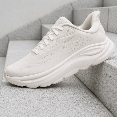 Hoka One One Clifton 10 White 1162031-WWH Womens Running Casual