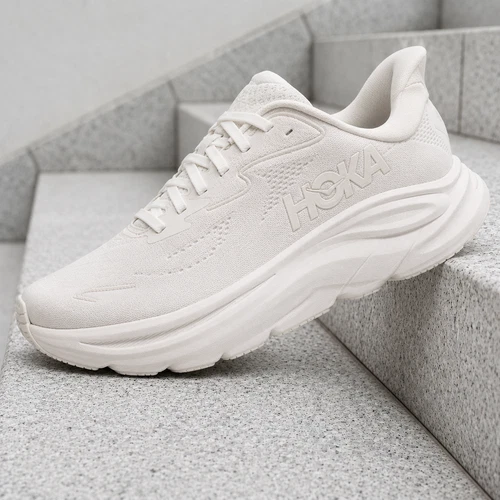 Hoka One One Clifton 10 White 1162031-WWH Womens Running Casual Shoes New