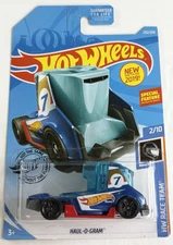 2019 Hot Wheels HW Race Team 2/10 Blue Racing  Haul-O-Gram #232 1:64 Scale