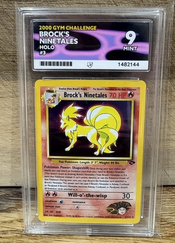 Brock's Ninetales (Unlimited) graded ACE 9 for sale on eBay