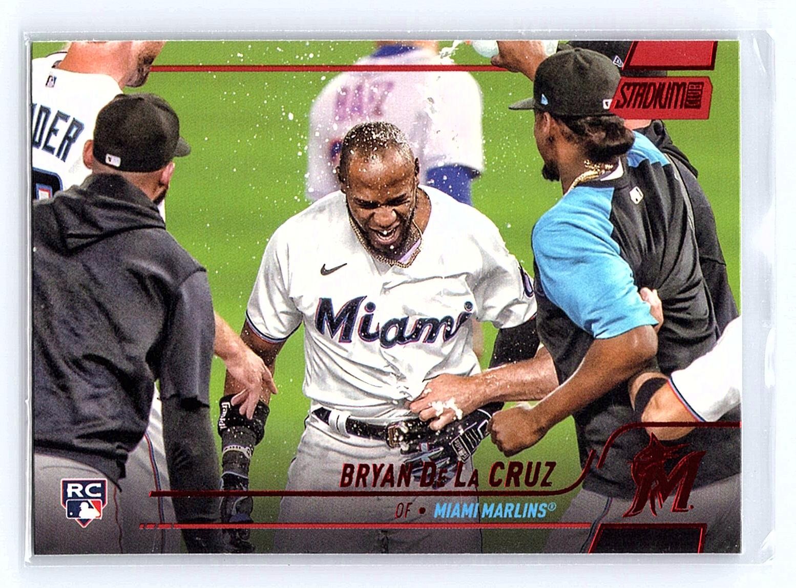 2022 Stadium Club #265 Bryan De La Cruz Red Foil