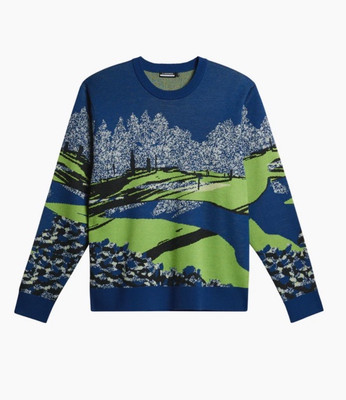 J. Lindeberg Alexander Jacquard Sweater Sweatshirt Gr. M Neu GMKW12318