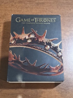 Game of Thrones Season Two (5-disk Fold-out DVD Set, 2012, Slipcover)