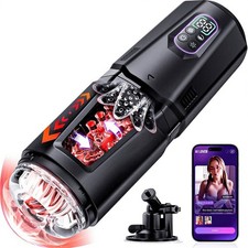 Male Masturbaters Automatic HandsFree Rotating Cup Thrusting-Stroker Lubricants
