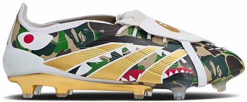 adidas Bape Predator Elite Fold Over Camo Boots Soccer New Cleats