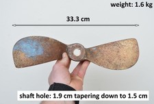 used Boat propeller 13 x 9 LH boat prop brass bronze left handed - FREE DELIVERY