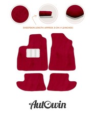 Lammfell Fußmatten für Bentley Continental GT (2003–2011) - Rote Edition