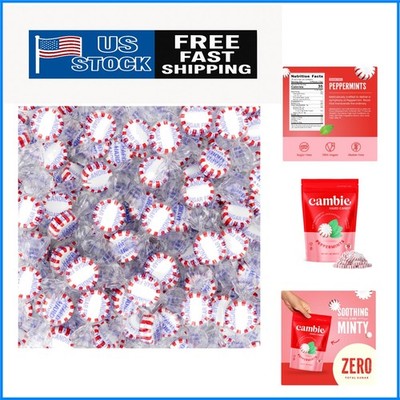 1 lb of Individually Wrapped Sugar Free Peppermint Mints - Guilt-Free Indulgence