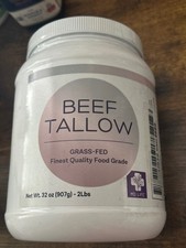 MD Life Beef Tallow 100 Grass Fed Finished for Cooking Baking 2 Lbs Exp 8/27