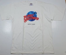 Vintage Planet Hollywood New York T-Shirt Large White Short Sleeve 