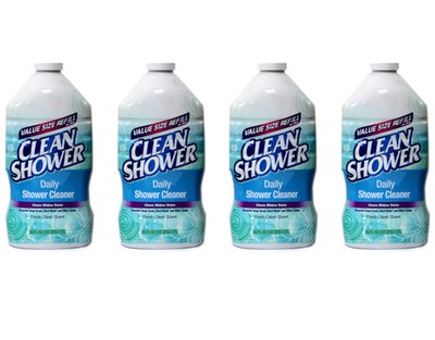 Clean Shower Daily Shower Cleaner Refill, 60 fl oz - Pack of 4