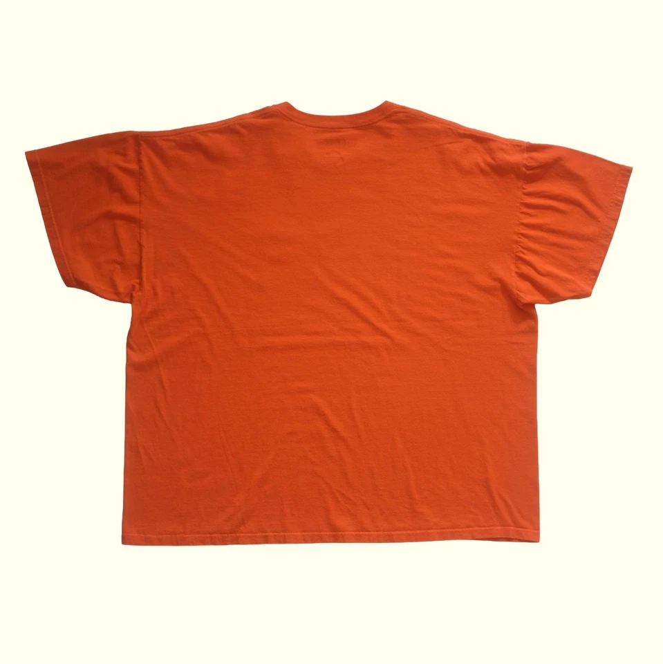 NBA VTG Y2K THUNDER OKLAHOMA CITY OKC BASKETBALL ORANGE GRAPHIC T SHIRT SZ 2XL - Image 3 of 4