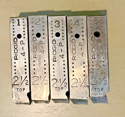 RIDGID 38120 141 H.S. NPT Die Set 2-1/2''-4'' 5Pk ***FREE SHIPPING