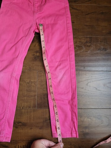 Girl's Basic Skinny Jeans Leggings Size 5 Pink Bottom Pants Pull On - Bild 8 von 13