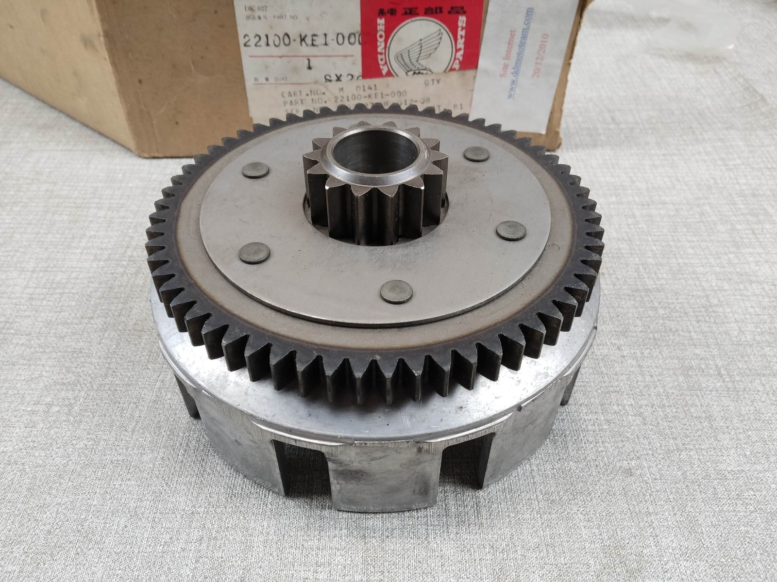 Cloche embrayage MTX125 RW pour réparation boîte de vitesses moto référence 22100KE1010