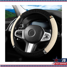 15 Inch Crystal Rhinestones Elastic Stretch Steering Wheel Cover