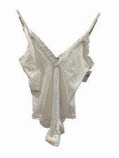 Lingerie Stretch Lace Bodysuit Cami Coquette Indie Festival Fairy Romantic XS