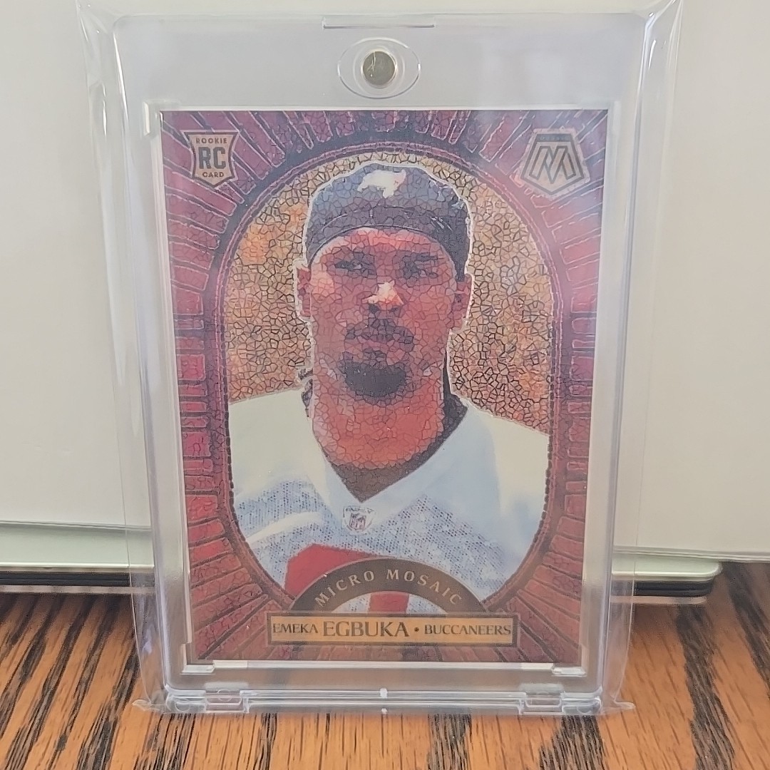 EMEKA EGBUKA - 2025 Panini Mosaic  Micro Mosaic (RC) Case Hit SSP - Tampa Bay 