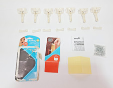 Safety 1st Spring-Loaded Cabinet  Drawer Latches White 7 Pack Baby Proofing