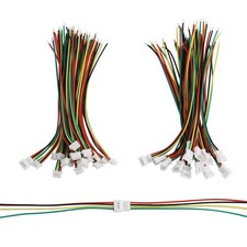 40 PCS 20 Pairs JST 1.25mm 4Pin Mini Micro Male Female Cable Plug 100mm