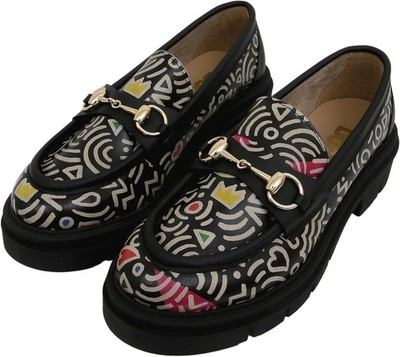 DOGO Penny Loafers for Women Vegan Leather Platform Loafers for Women 10 Outline