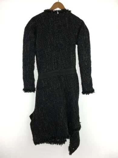 abito sacai tweed vestito a maniche lunghe 1 lana NVY modello all over 23 006843