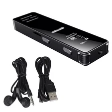 10M Range Recorder 128GB Digital Dictaphone with Password & Music Player