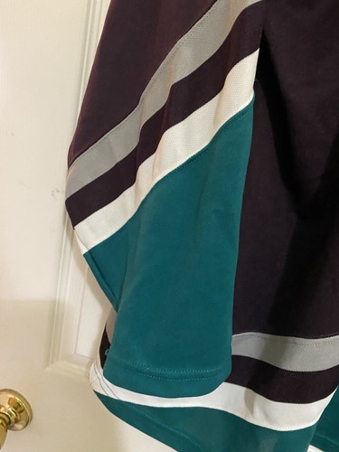 Men's Vintage 90's CCM Anaheim Disney Mighty Ducks Purple Hockey Jersey Sz XL - Picture 5 of 8