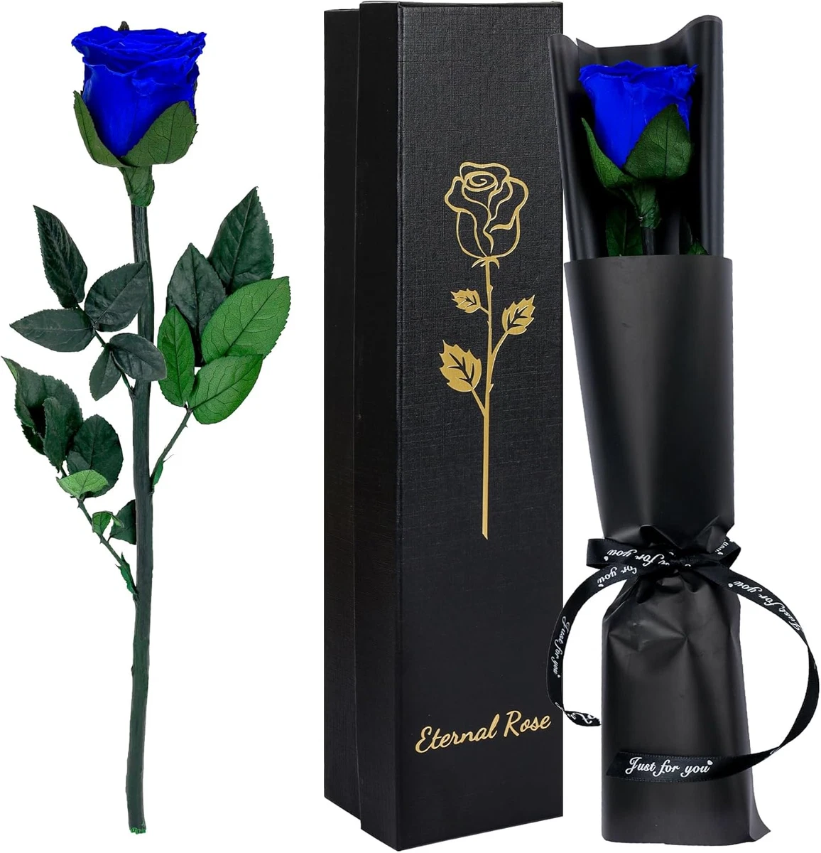 Bouquet Di Fiori Secchi Di Eucalipto Blu - 40x20x5 Cm - Decorazione Floreale Per Casa E Ufficio