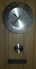  AMERICAN MADE BRUSHED ALUMINIUM  PENDULUM CLOCK MODEL STONEYBROOK #63 