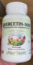 Maxi Health Quercetin Max - Vitamin C- D- Zinc + Elderberry - 90 Capsules