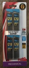 (2)-120 Ct. Pentel Super Hi-Polymer Lead Refill Mechanical Pencil 0.7mm Med HB
