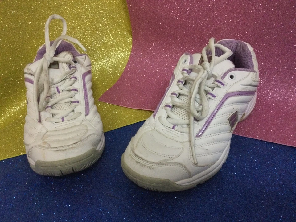 FILA❤️SNEAKERS IN PELLE BIANCA E LILLA N 37 🌸🌺☃️⛄️ - Immagine 2 di 4