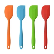Silicone Spatulas, 11 inch Rubber Spatula Heat Resistant Seamless One Piece D...