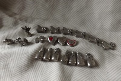 Lucky Charms for the pocket,Angel,Shamrock,Elephant,Snowman,Heart messages Ganz
