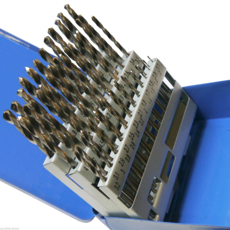 2X(51pc Engineering Drill Bit Set Hss 1 6mm in 0.1mm Increments R5U4