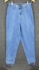 Gloria Vanderbilt Women’s Jeans Sz 12P Petite Blue Tapered Stirrup 26” Inseam