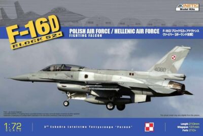 KINETIC K72002 1/72 scale F-16D BLOCK 52 PLUS FIGHTING FALCON (PLASTIC MODEL)
