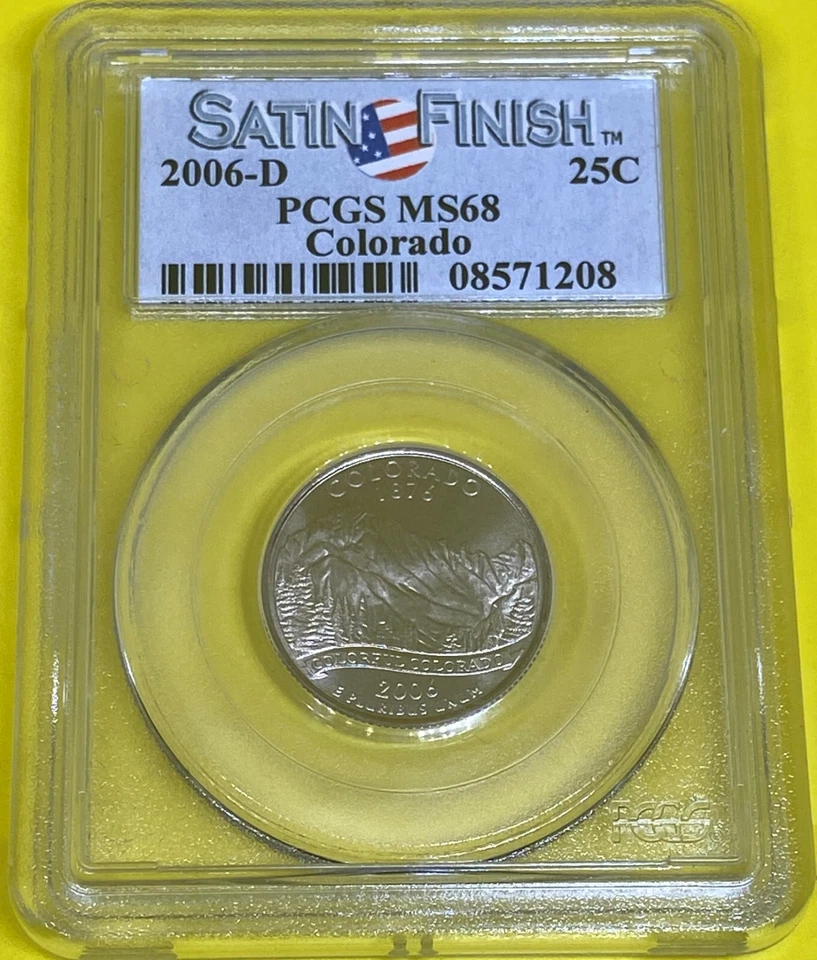 2006 D 25C Colorado Quarter PCGS MS68 Satin Finish - Image 4 of 4