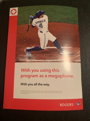 Jose Bautista Toronto Blue Jays PROGRAM Level of Excellence August 12 2023 NEW - Picture 4 of 4