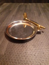 Vintage Brass Golf Club Ball Ashtray, Desk Trinket Dish
