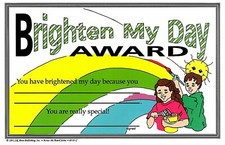 Brighten My Day Student Awards - 32 per pack - Premium Paper - Full Color