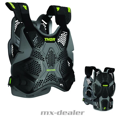 THOR MX Thor Sentinel Pro Brustpanzer Brustschutz MX Enduro Motocross Schwarz Quad MTB