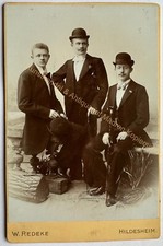 orig. KAB photography fashion cabinet photo around 1890 Hildesheim men's fashion suit