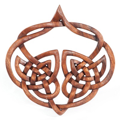 Wandbild  INALA  Keltische Herz-Deko - aus Holz handgemacht celtic