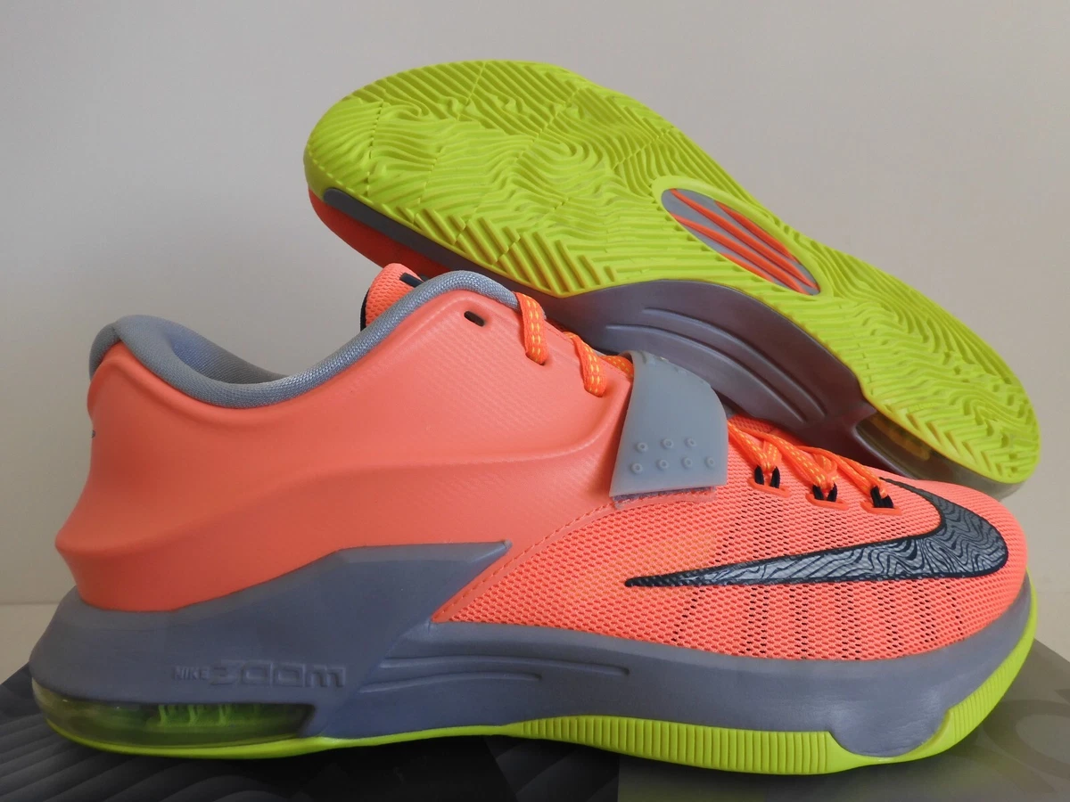 NIKE KD VII KD 7 &#034;35,000 DEGREES&#034; BRIGHT MANGO-SPACE BLUE SZ 12 [653996-840] | eBay