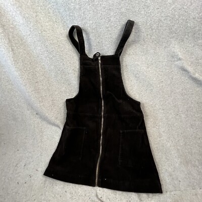Forever 21 Women's Black Corduroy Jumper Dress Overall Mini Adjustable  Buckle S | eBay