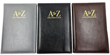  Index Address Book Leather Look Cover Executive Padded  Notebook A-Z Small 