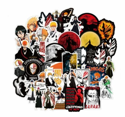 #ad #ad Mix 10 PCs Bleach Anime Luggage Notebook Laptop Car Stickers $2.99