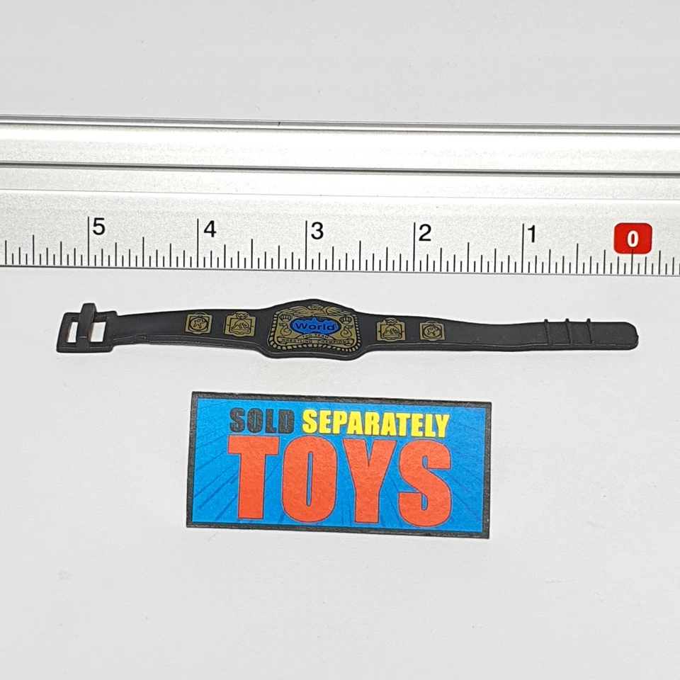 CINTURÓN TÍTULO CAMPEONATO WWF WORLD TAG TEAM DE COLECCIÓN Jakks Pacific WWE accesorio negro Foto 2 de 4